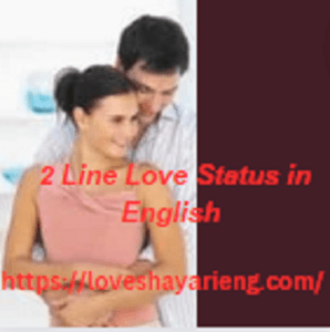 2 line love status in English 