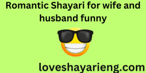 Romantic Shayari for wife and husband funny 